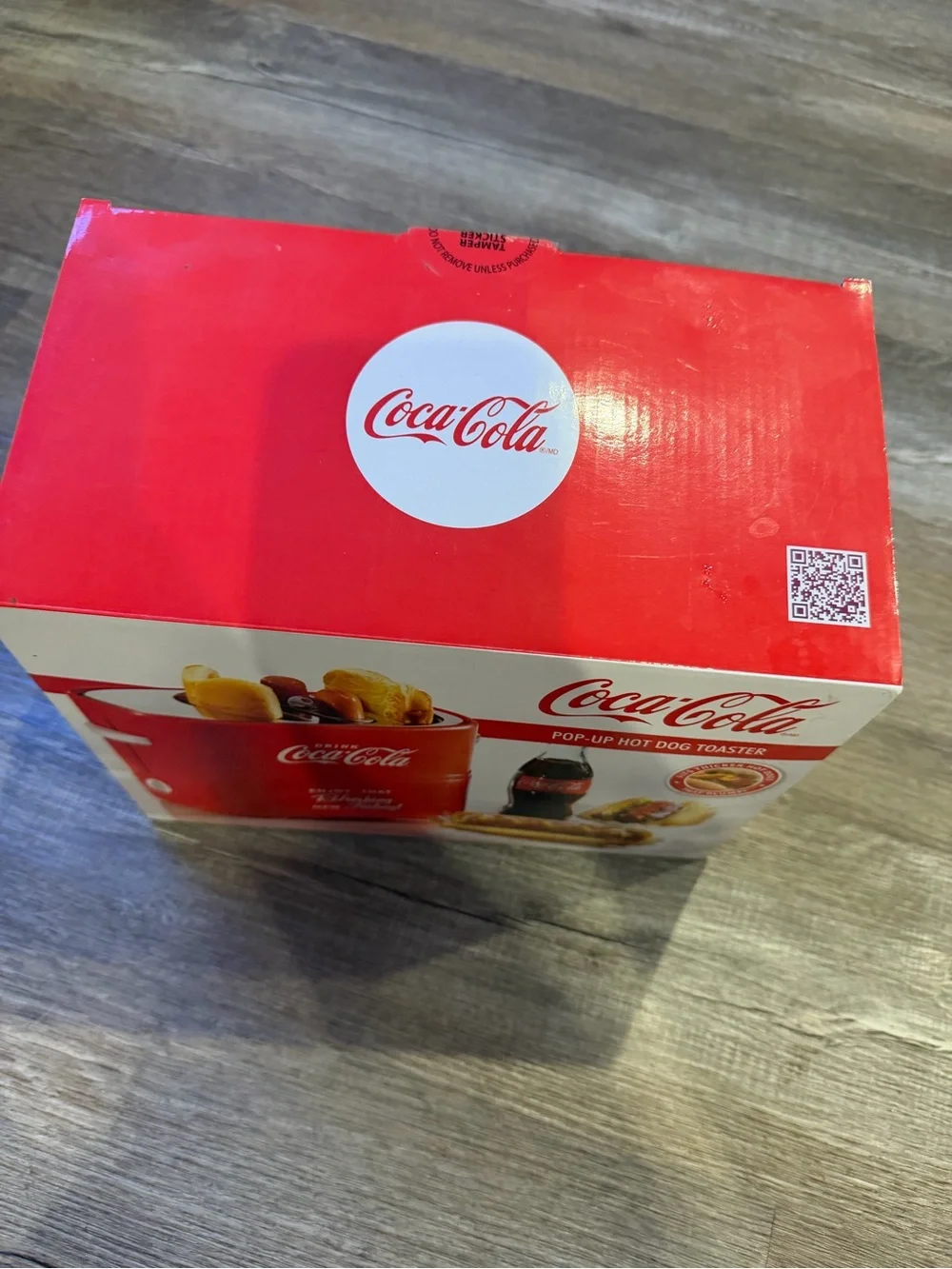 Coca-Cola Red Pop-Up Hot Dog Toaster with Classic Logo
